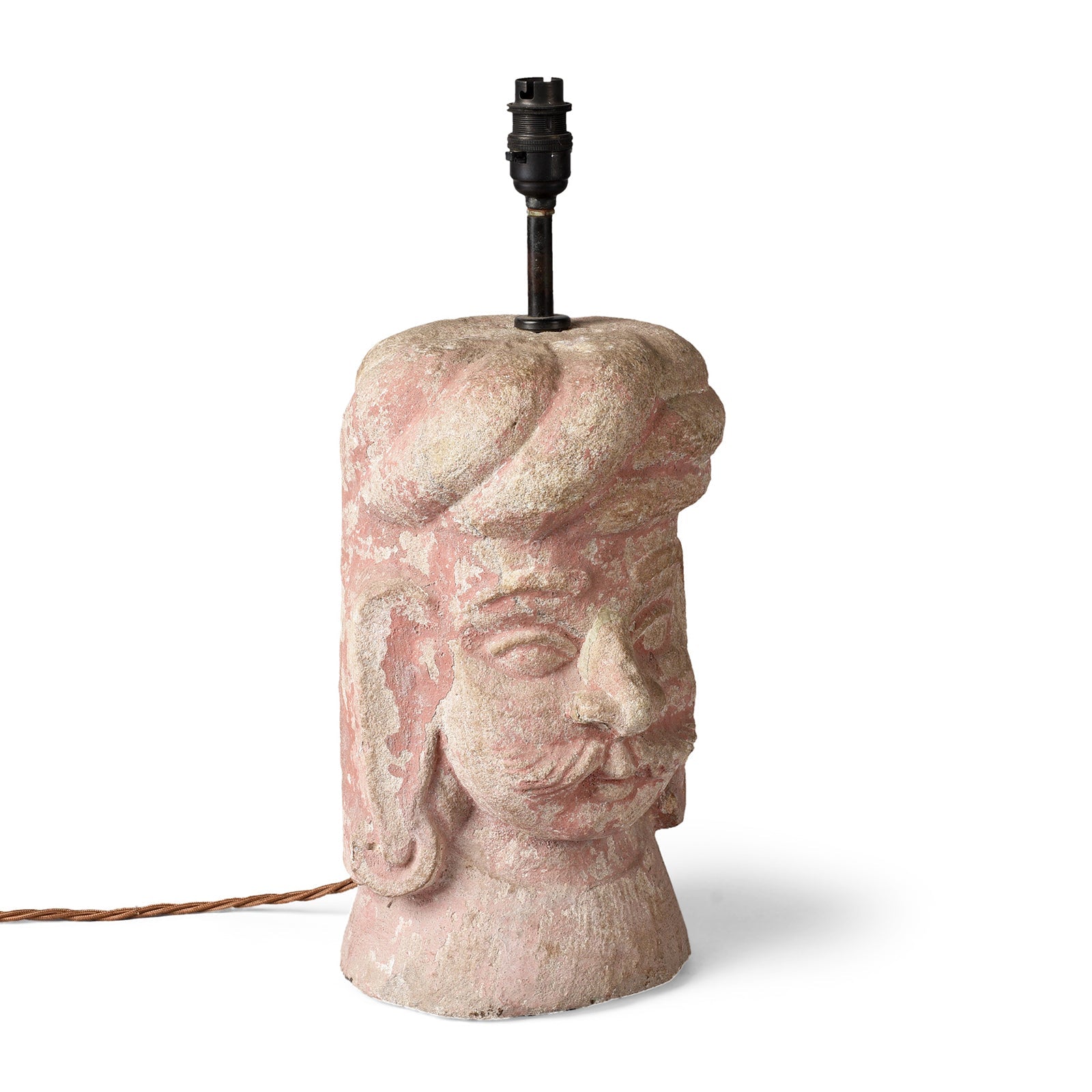 Rajasthani Stone Head Table Lamp