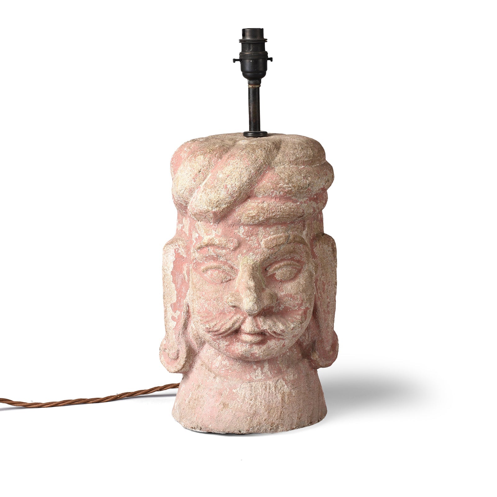 Rajasthani Stone Head Table Lamp