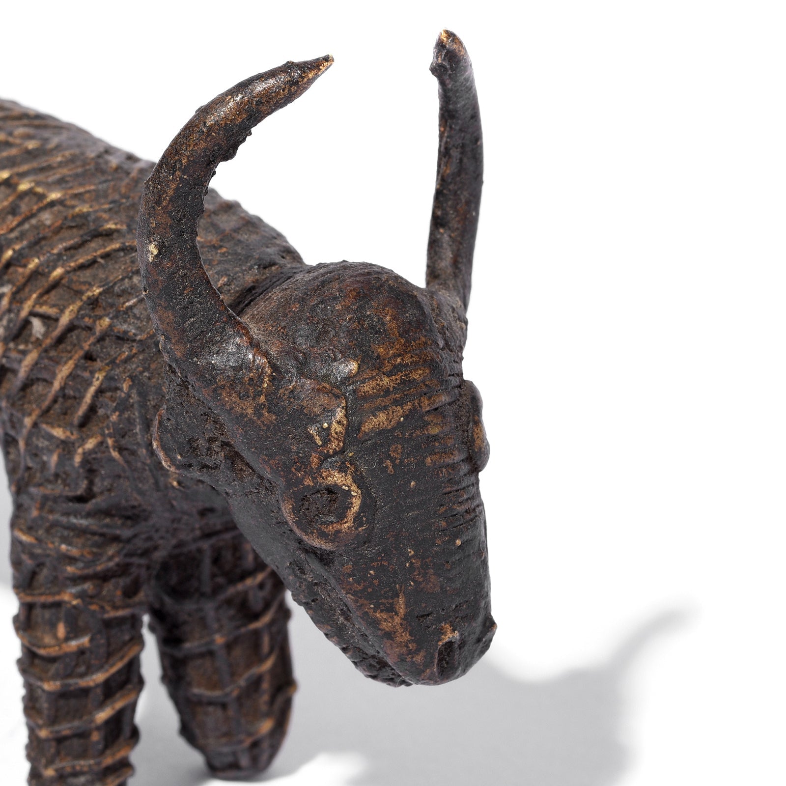 Kondh Dhokra Bronze Zebu Bull From Orissa - 19th Century
