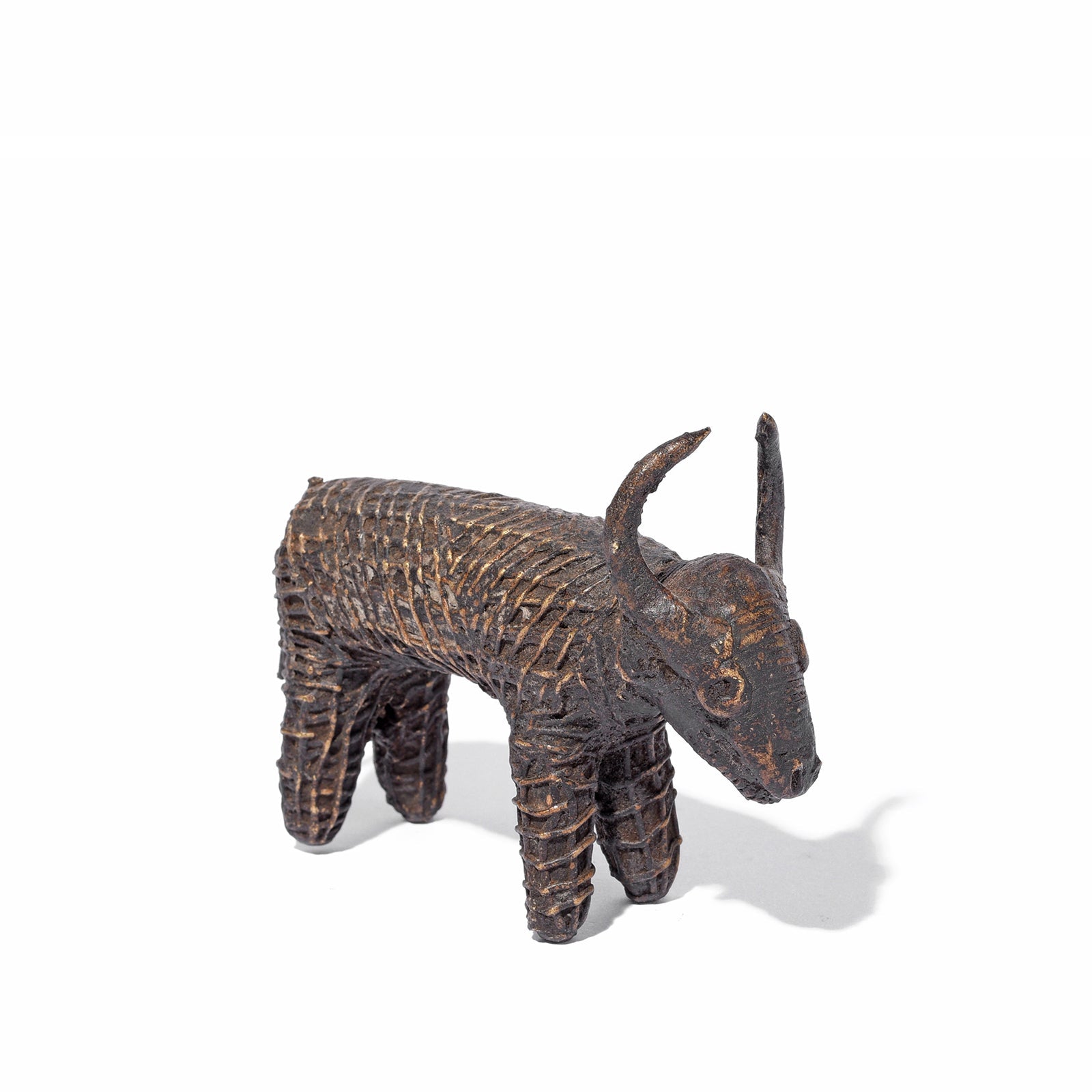 Kondh Dhokra Bronze Zebu Bull From Orissa - 19th Century