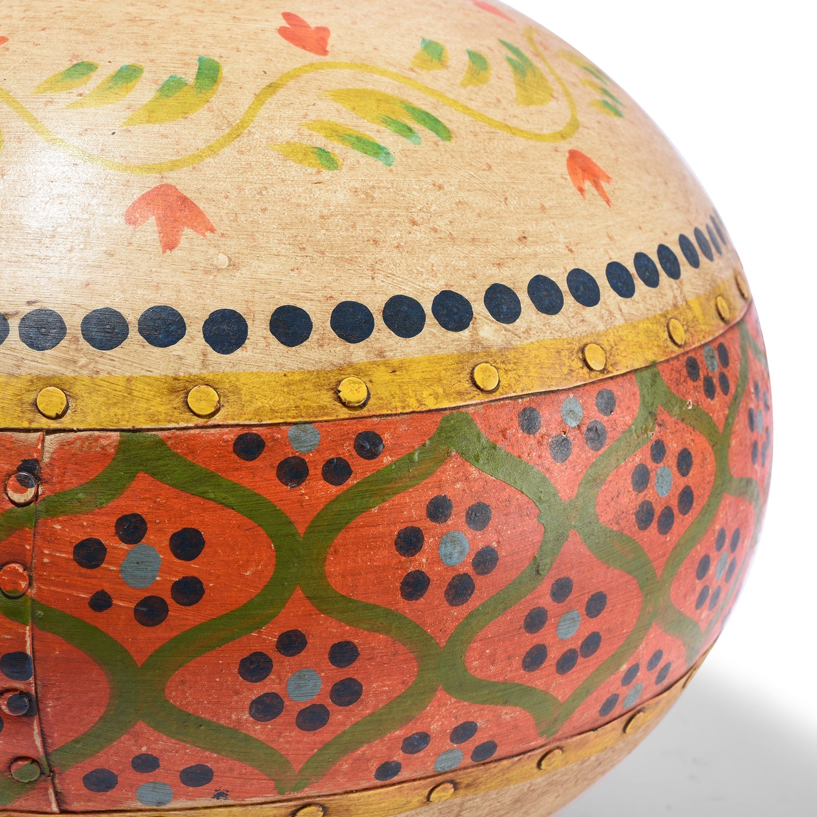 Painted Indian Matka Table Lamp