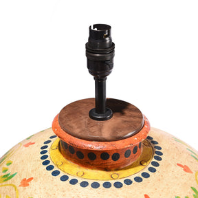 Painted Indian Matka Table Lamp