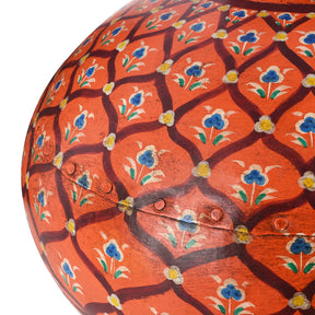 Painted Iron Matka (Indian Water Pot)