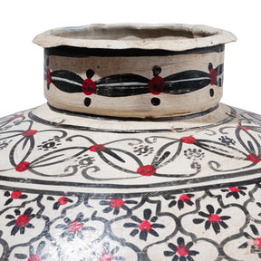 Painted Matka (Cream)
