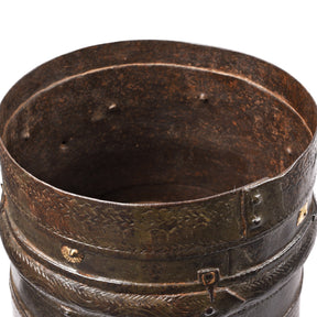 Iron Grain Measure From Kerala - 19th Century