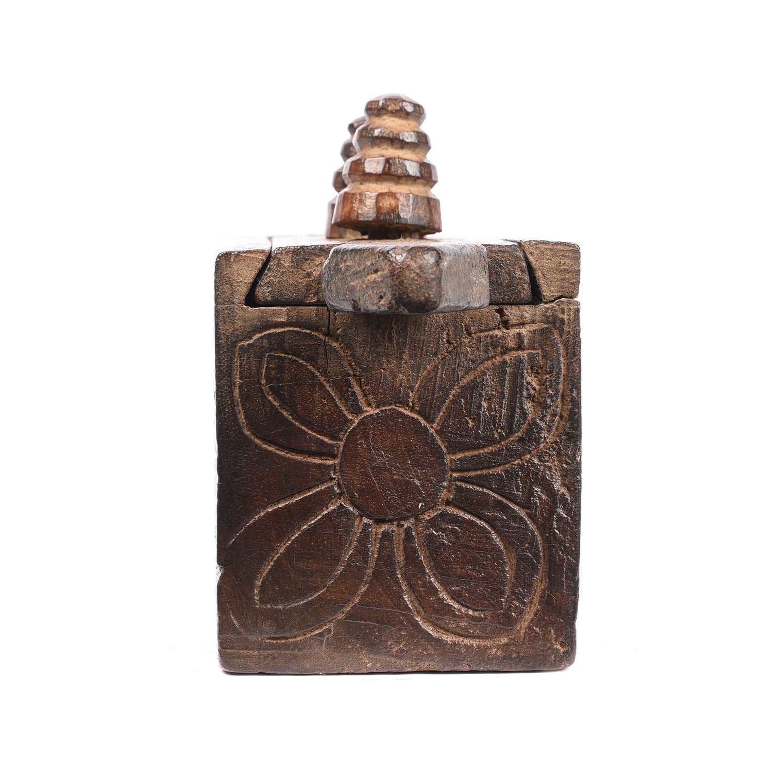 Indian Vibhuti Box From Karnataka - 19thC