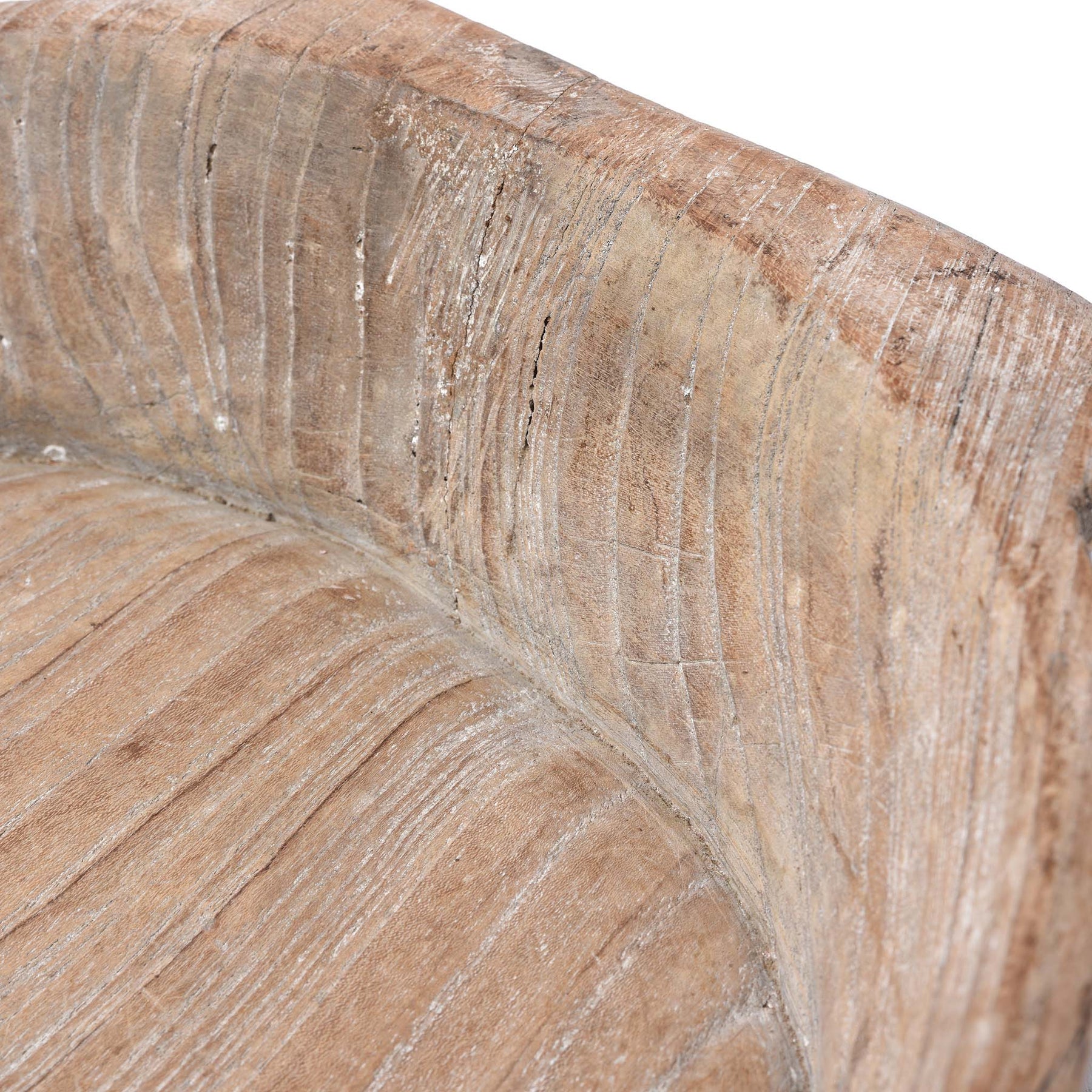 Carved Teak Bowl - Parath - Rajasthan - Ca 1920