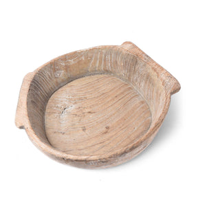 Carved Teak Bowl - Parath - Rajasthan - Ca 1920