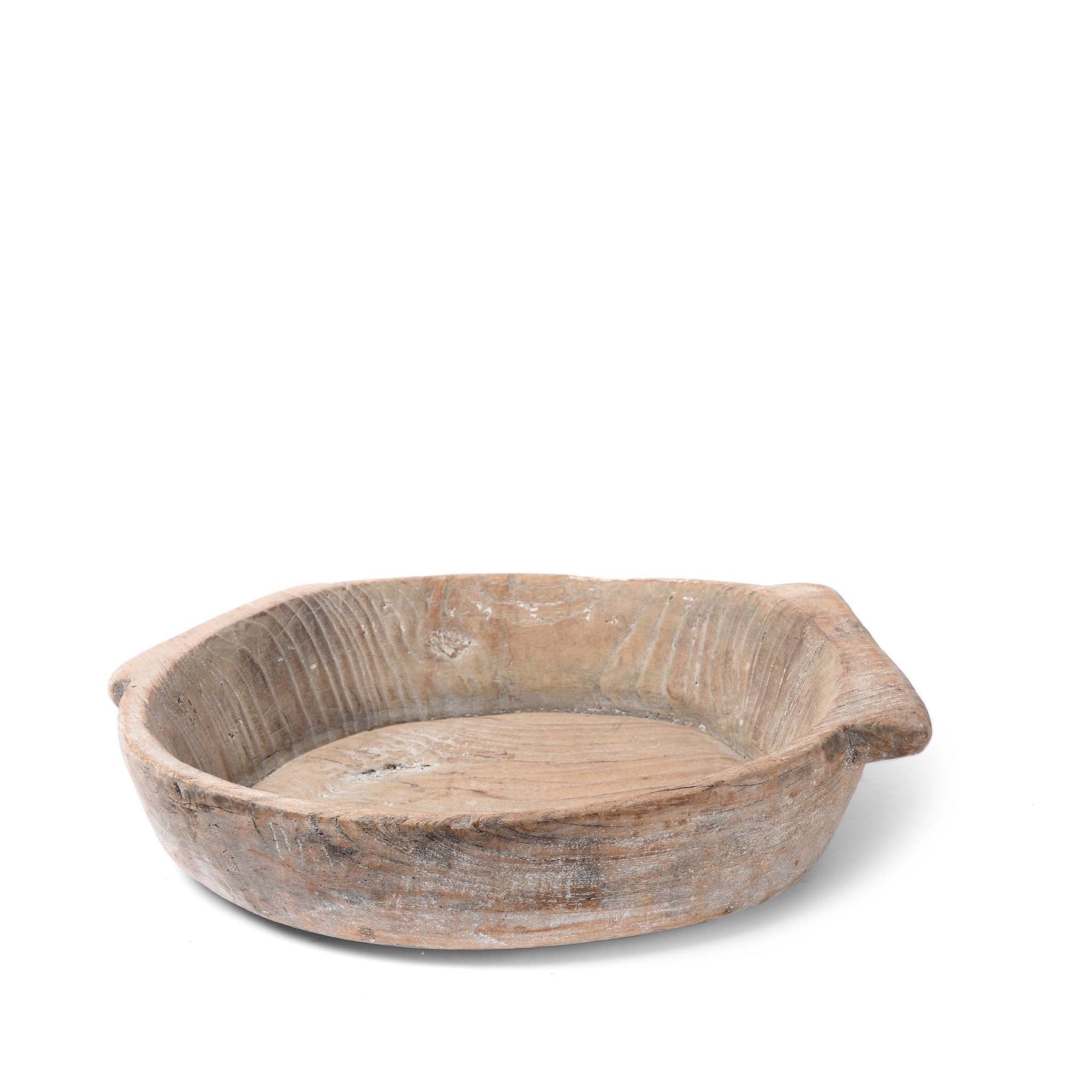 Carved Teak Bowl - Parath - Rajasthan - Ca 1920