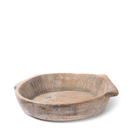 Carved Teak Bowl - Parath - Rajasthan - Ca 1920