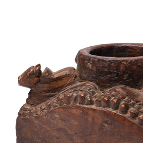 Teak Candle Holder From Kerala - Ca 100 Yrs Old