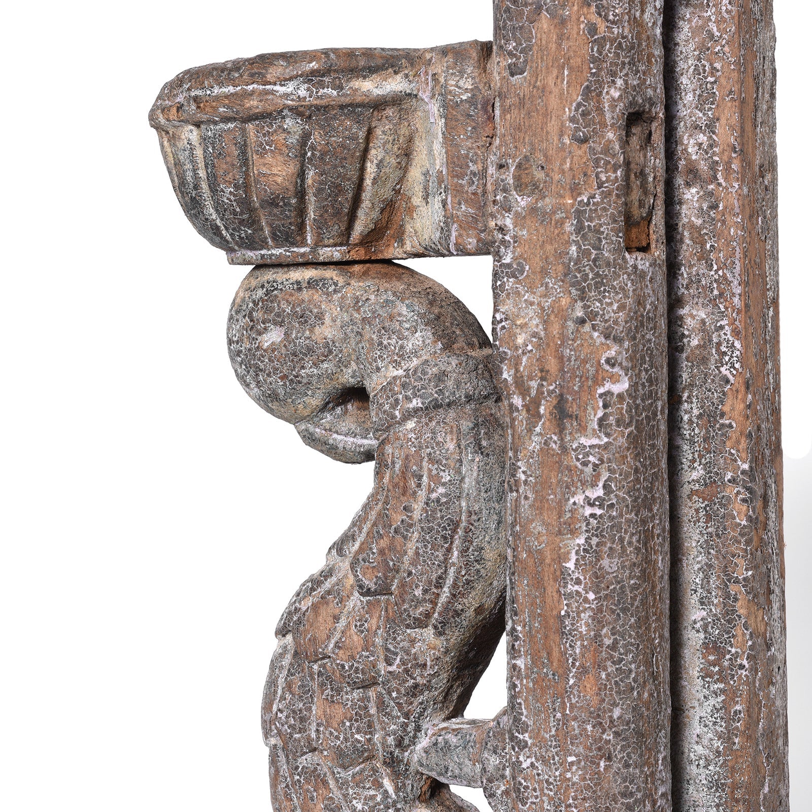 Parrot Lamp Bracket From Gujarat - 19th Century