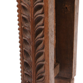 Old Teak Tribal Mirror From Banswara - Early 20thC