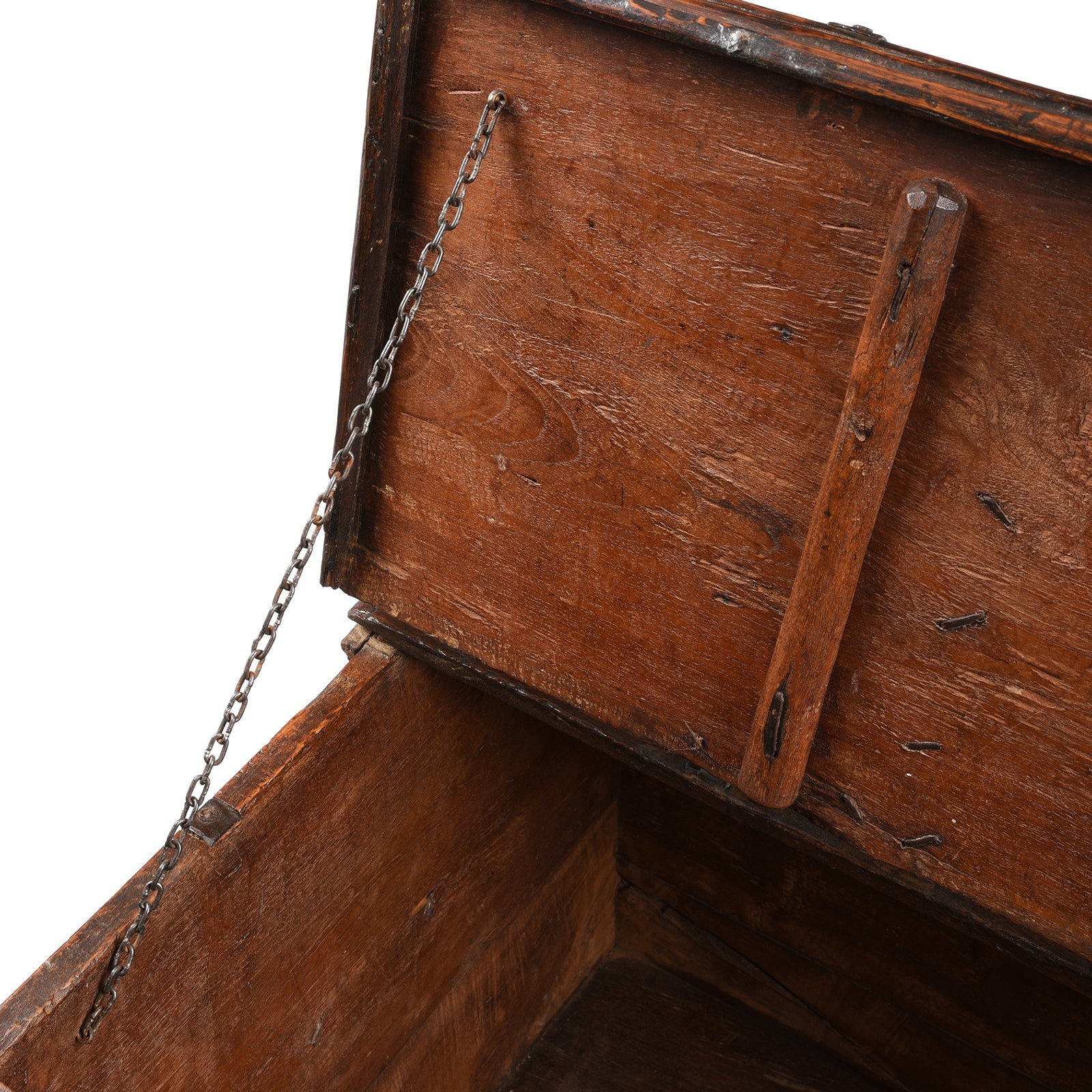 Iron Bound Teak Chest From Gujarat - 19th Century