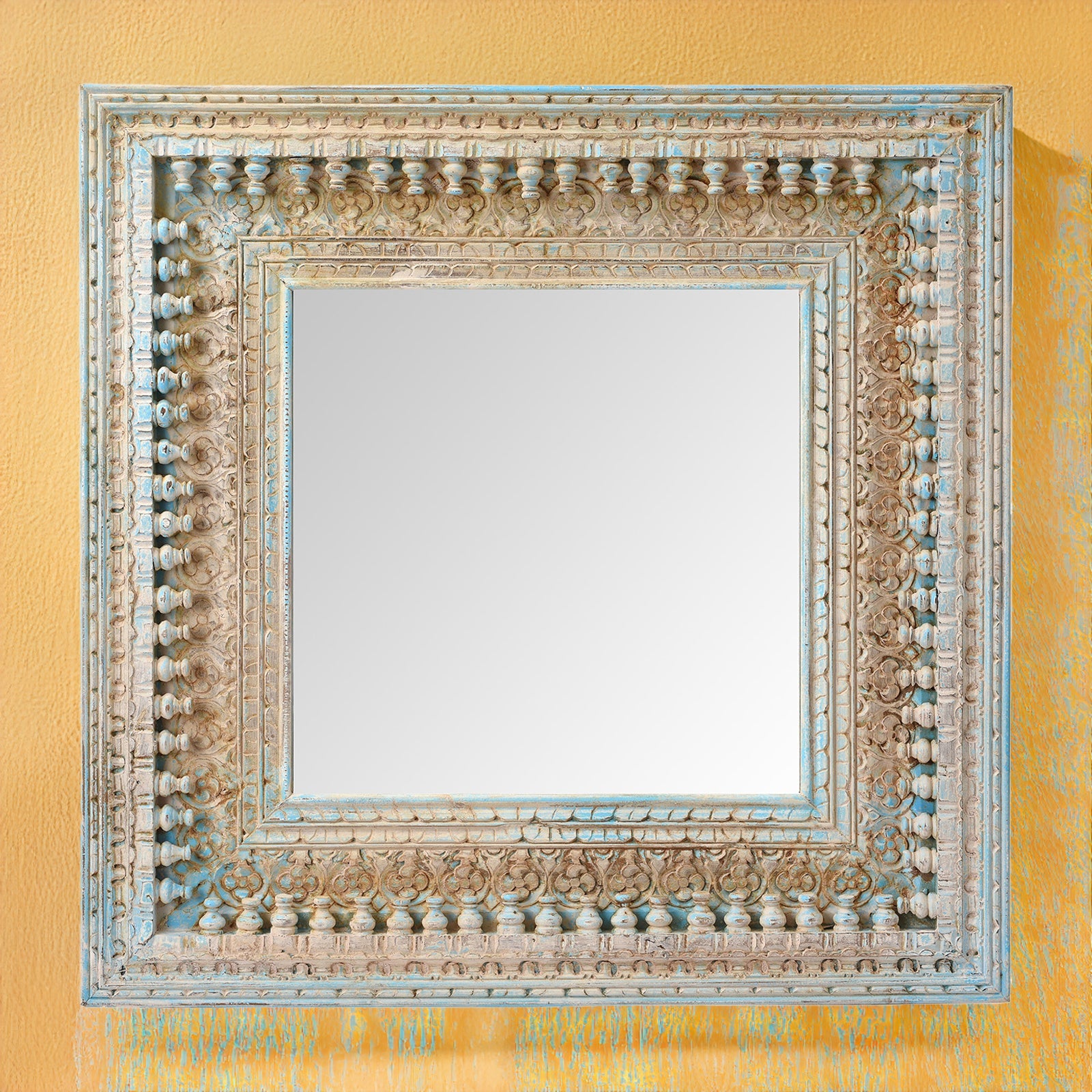Indian Square Mango Mirror