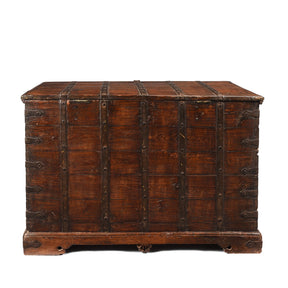 Iron Bound Teak Chest - 19th Century