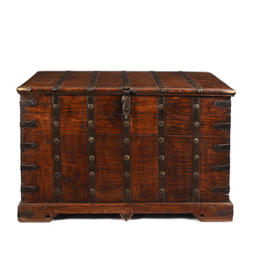 Iron Bound Teak Chest - 19th Century