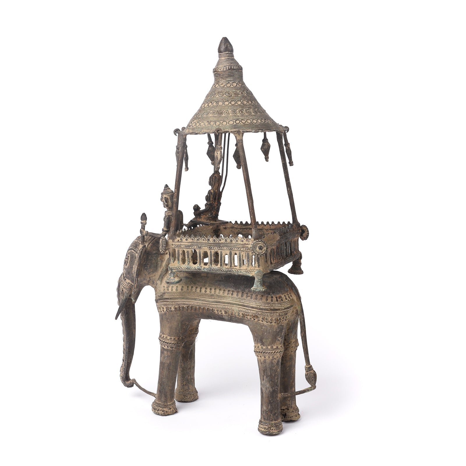 Bastar Danteshwari on an Elephant From Chhattisgarh - Ca 1910
