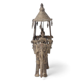 Bastar Danteshwari on an Elephant From Chhattisgarh - Ca 1910