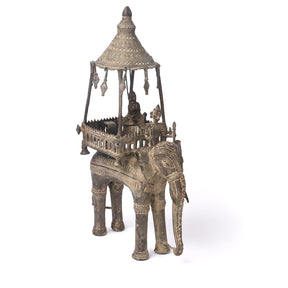 Bastar Danteshwari on an Elephant From Chhattisgarh - Ca 1910