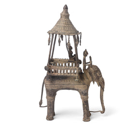 Bastar Danteshwari on an Elephant From Chhattisgarh - Ca 1910