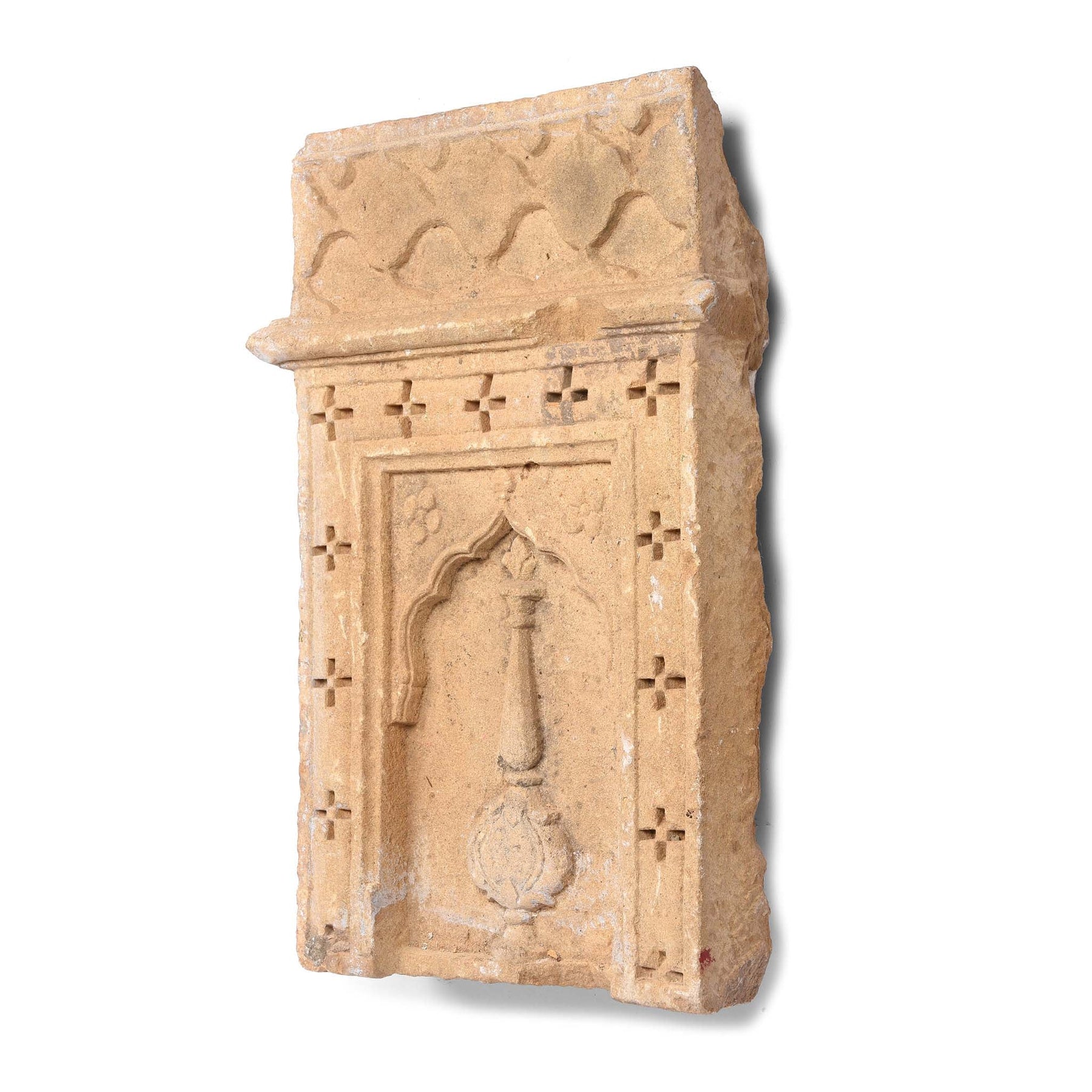 Carved Stone Panel - Mughal Style - 19th Century