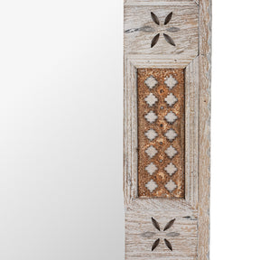Indian Mango Wood Mirror - Kutchi Style
