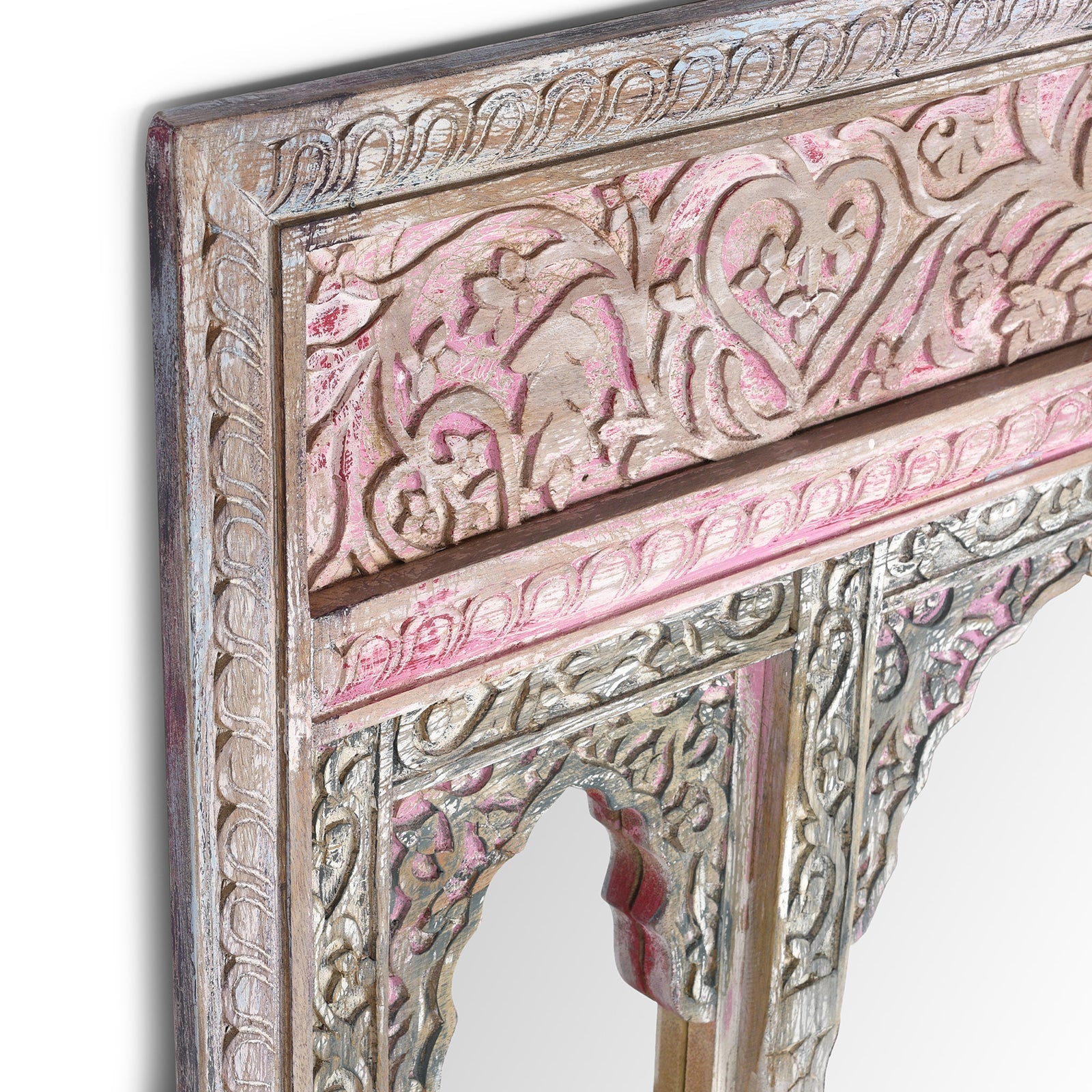 Indian Jharokha Triple Mirror - Rajasthani Style