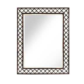 Bone Inlay Mirror From Rajasthan