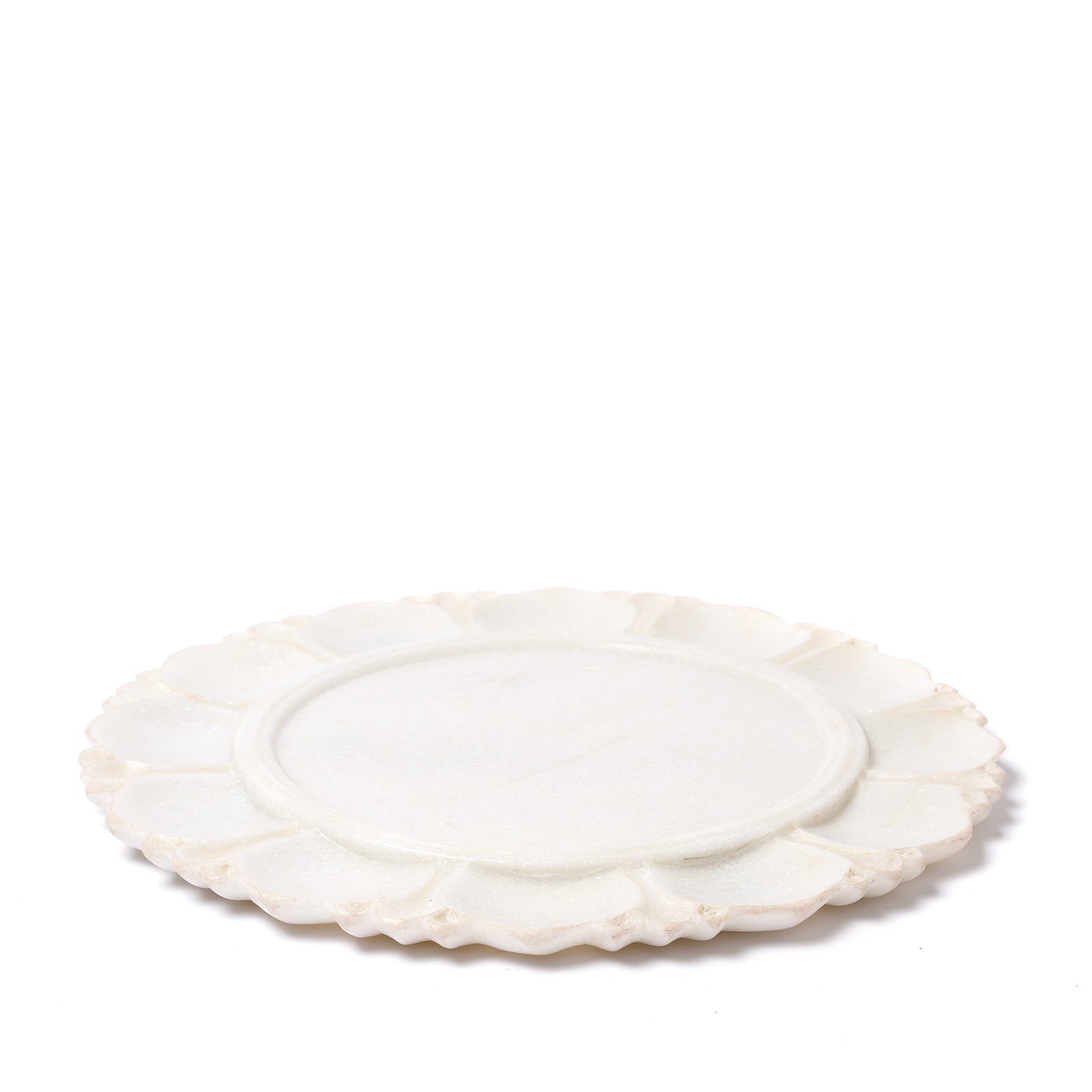 White Marble Plate From Rajasthan