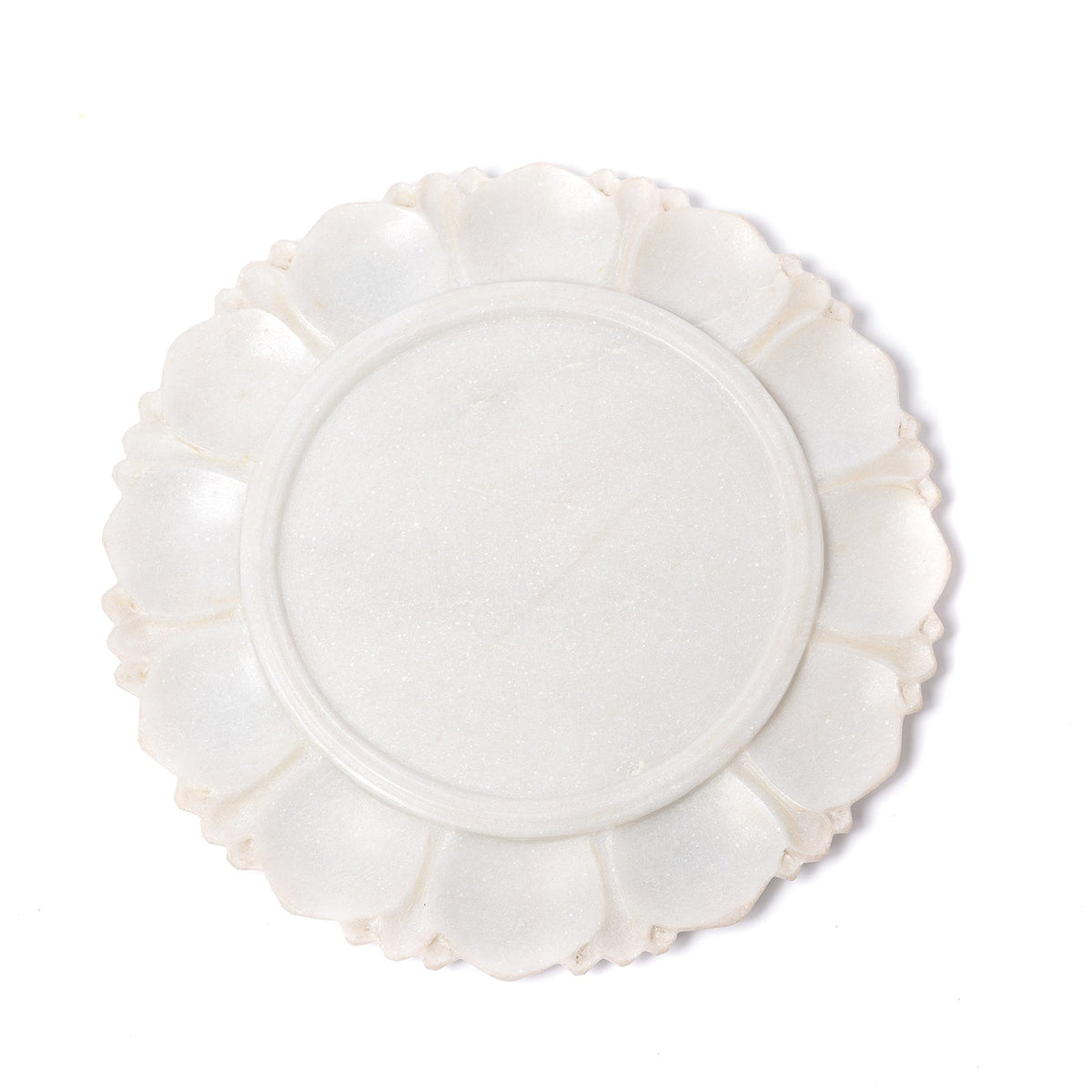White Marble Plate From Rajasthan
