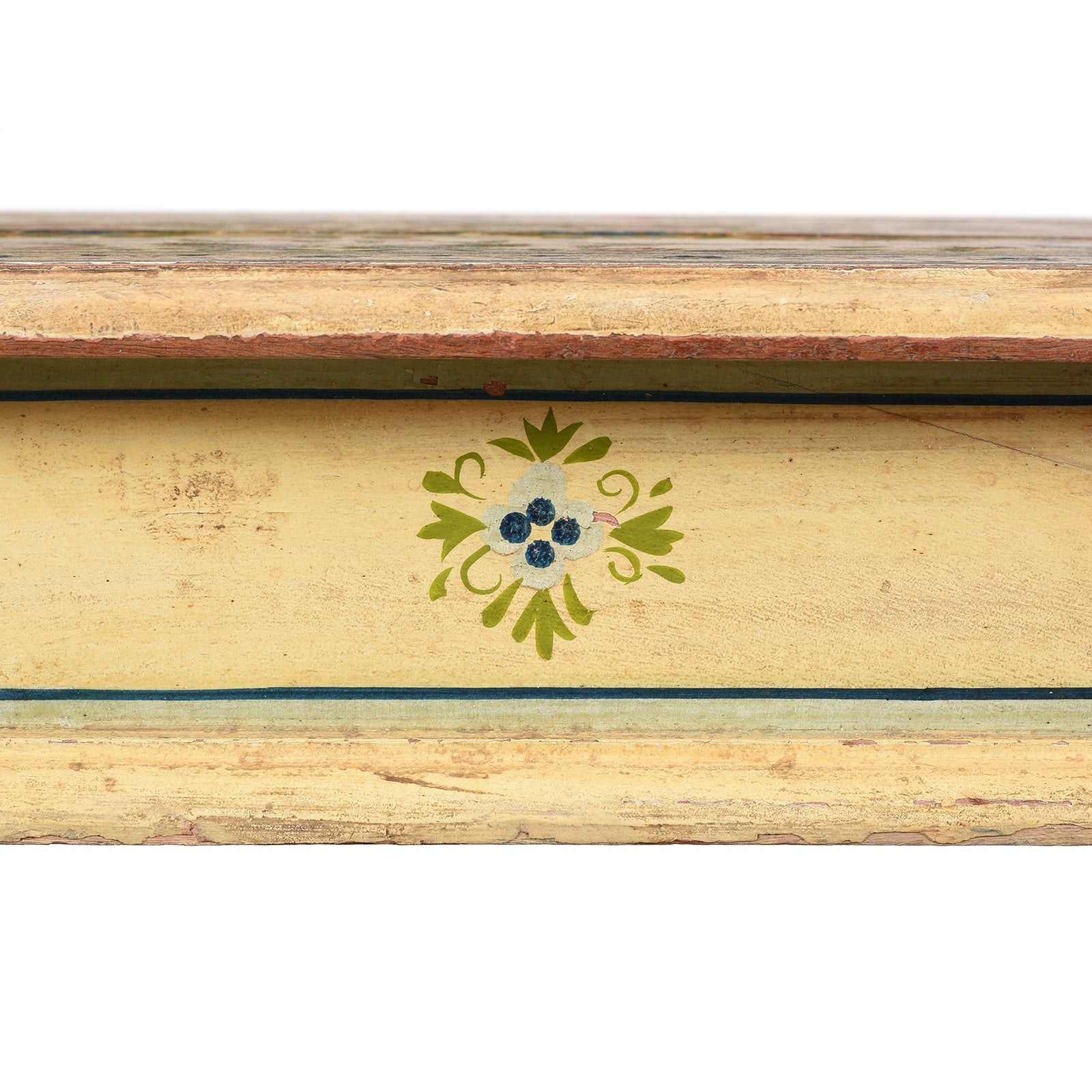 Vintage Painted Coffee Table From Rajasthan
