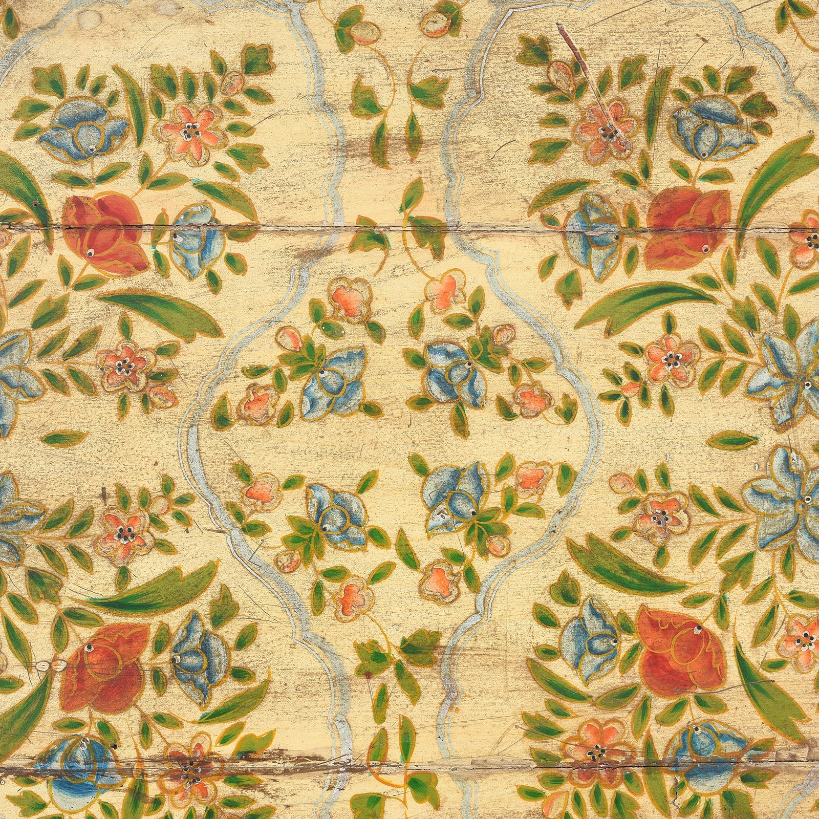 Vintage Painted Coffee Table From Rajasthan