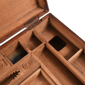 Brass Bound Teak Military Chest From Hyderabad -19th Century