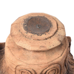Double Capital Candlestick From Gujarat - 19thC