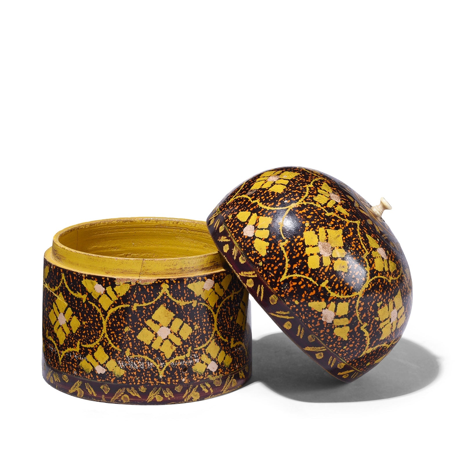Lacquer Pot From Bikaner - Ca 1930's