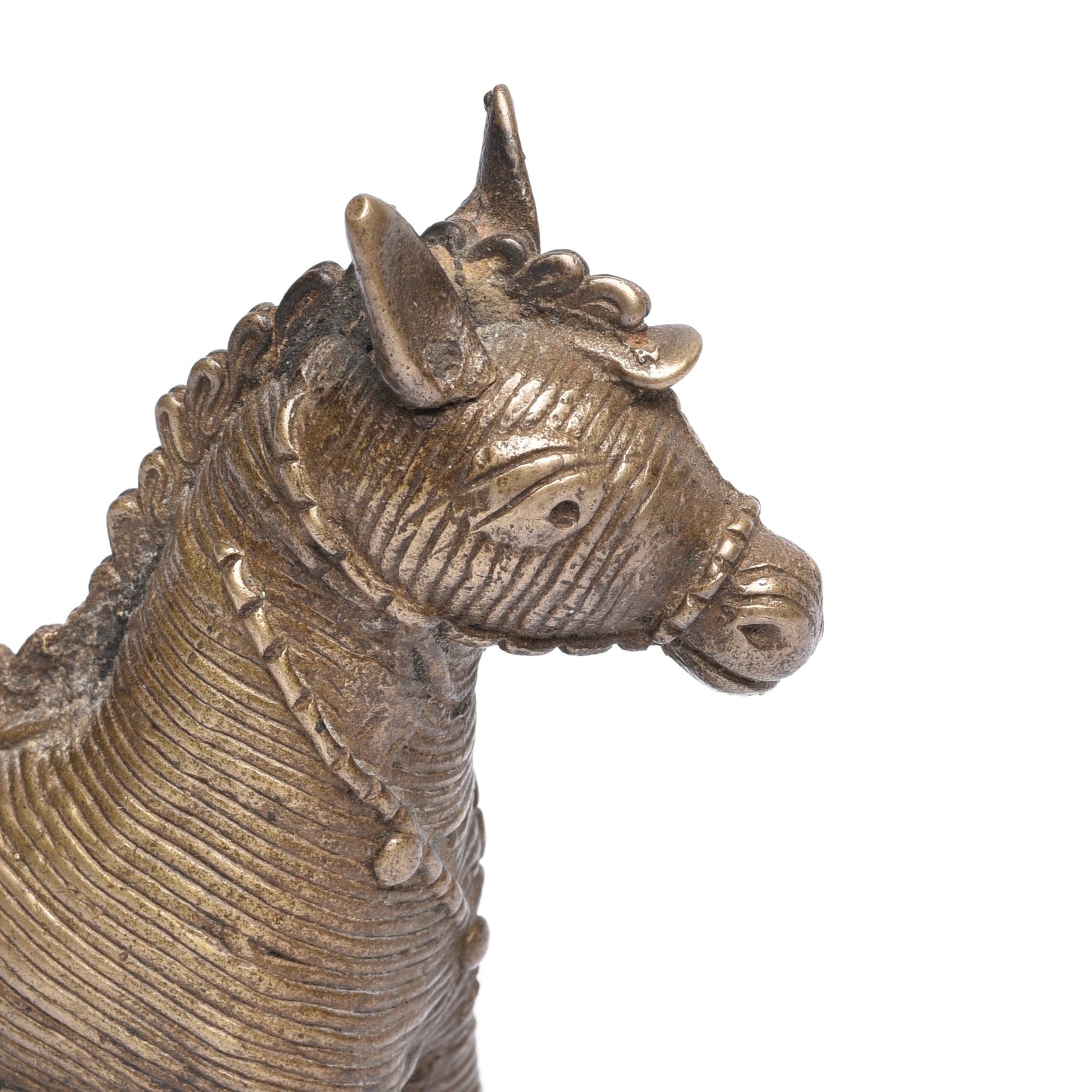 Brass Dokra Work Jali Horse From Orissa
