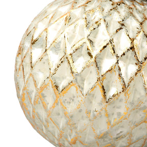 Antiqued Silver & Gold Christmas Baubles