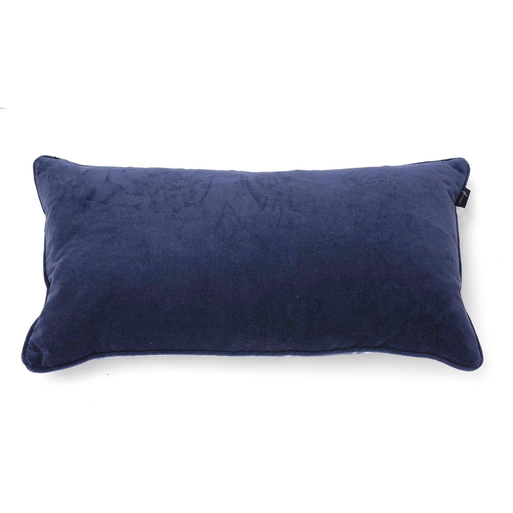 Indigo Itajime Grid Long Cushion by Tatie Lou & Pad