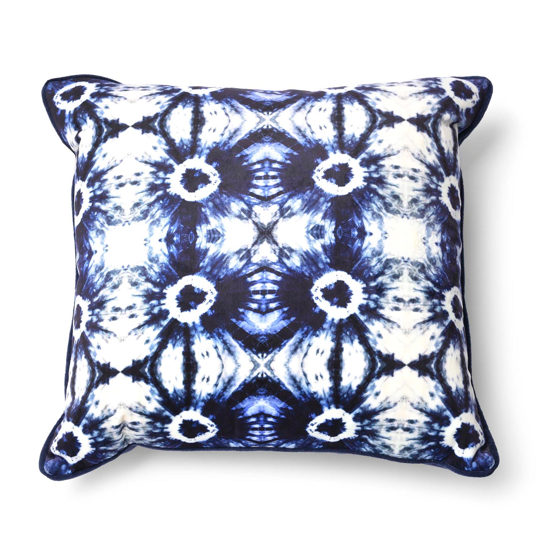 Indigo Ikat Cushion by Tatie Lou & Pad