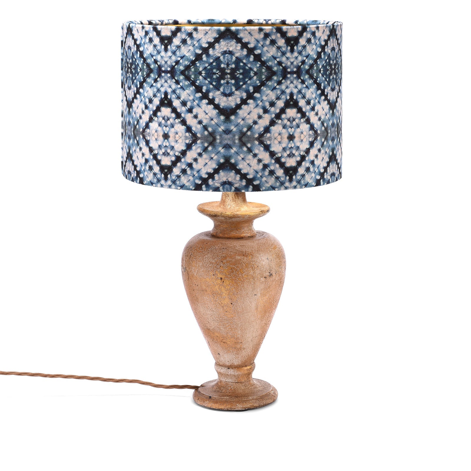 Turned Wood Table Lamp