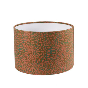 Leopard Drum Lampshade  - Peach - Various Sizes