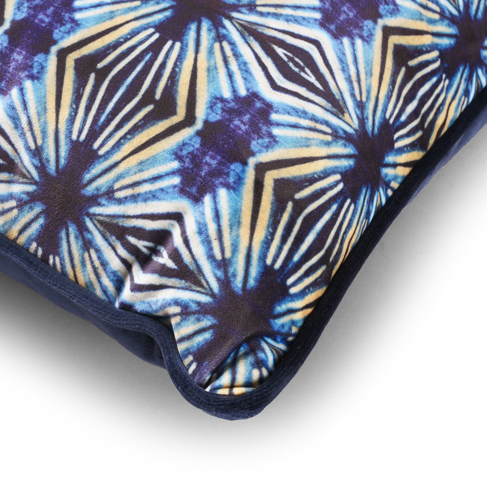 Indigo Itajime Cross Cushion by Tatie Lou