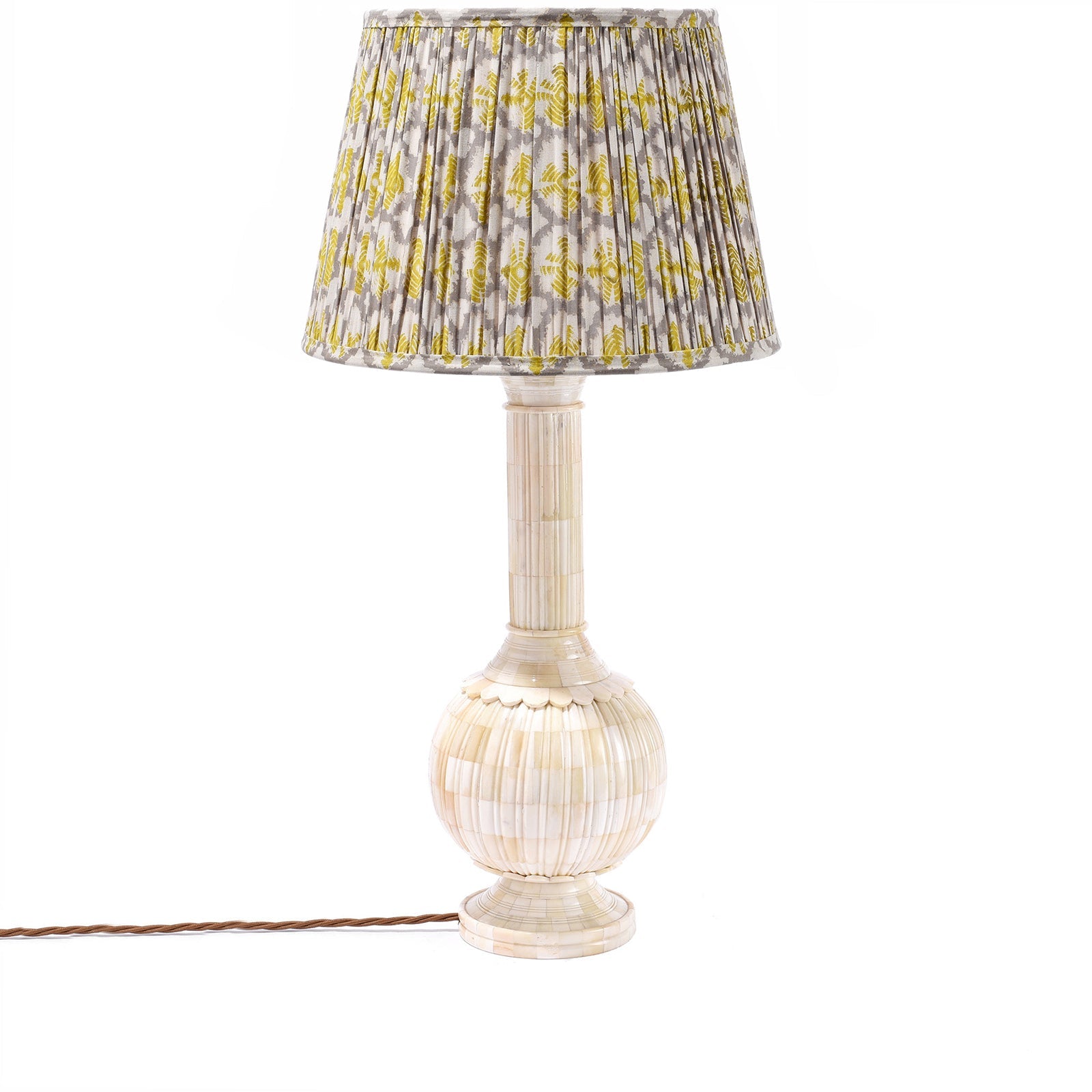 Samarkand Yellow Yoyo Cotton Empire Lampshade