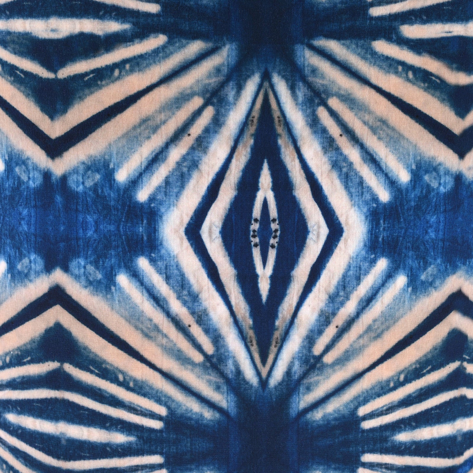 Indigo Itajime Diamond Drum Lamp Shade