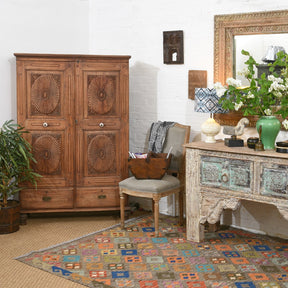 Indian Almirah Cabinet From Gujarat - 19thC