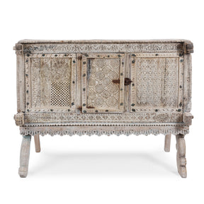Teak Majus Dowry Chest From Saurashtra - 19th Century