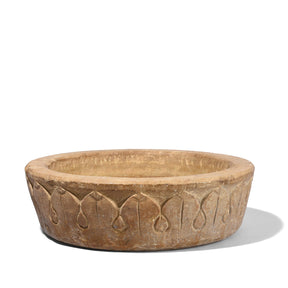 Round Stone Bird Bath From Rajasthan – Circa 1900