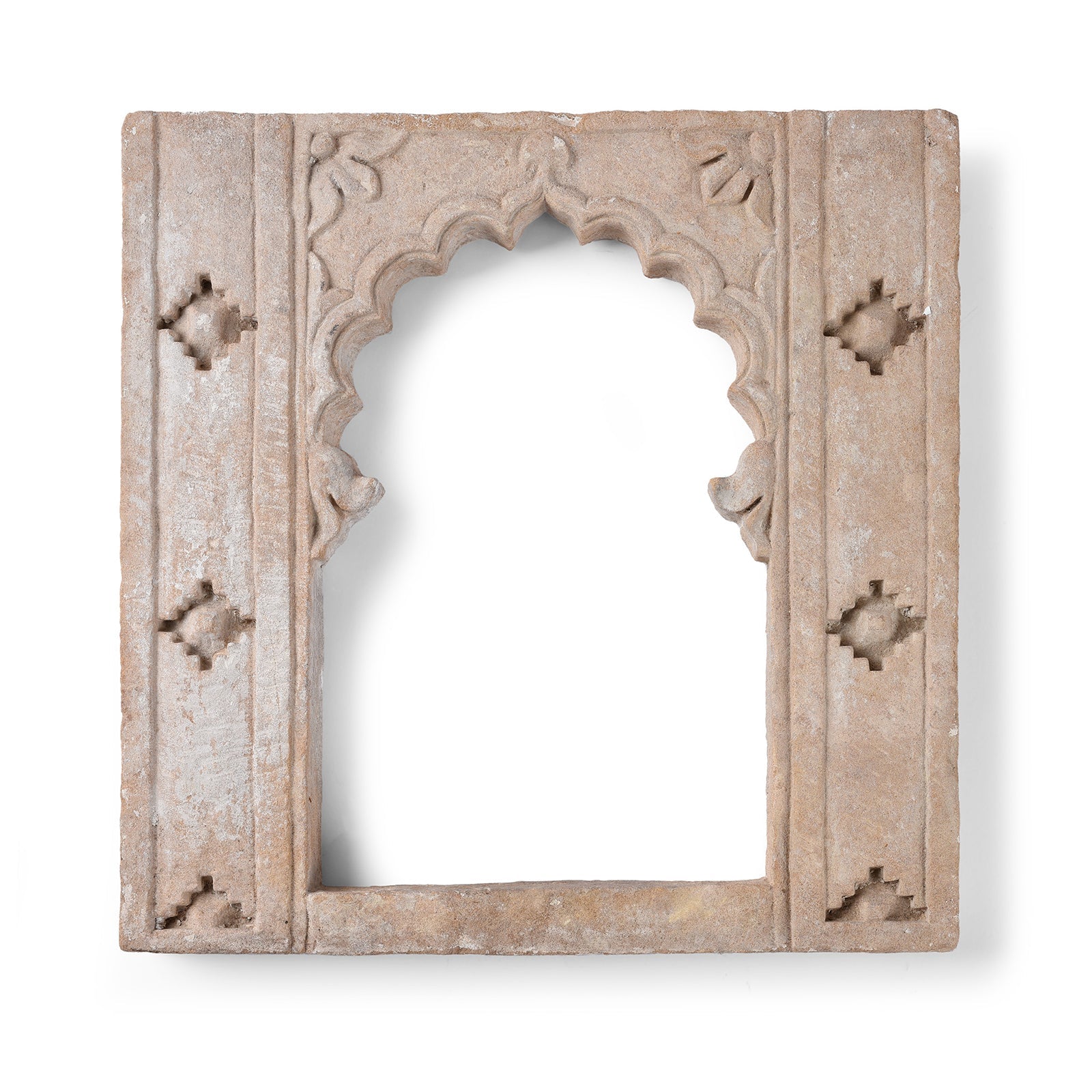 Carved Stone Lamp Niche From Rajasthan - 18thC