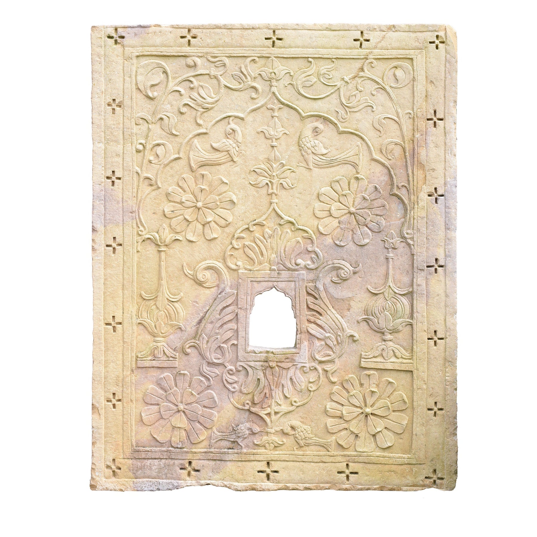 Carved Stone Jharokha Panel From Jaisalmer - 18th Century